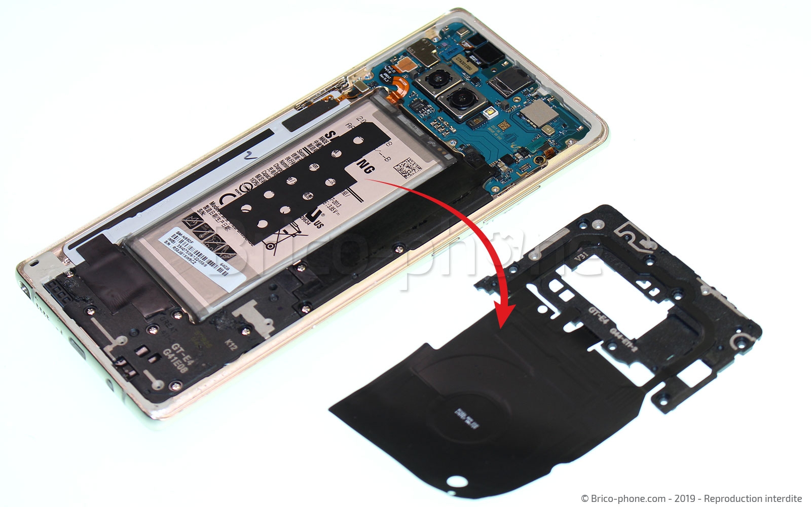 Changement de Bloc Ecran sur Galaxy Note 8 photo 3