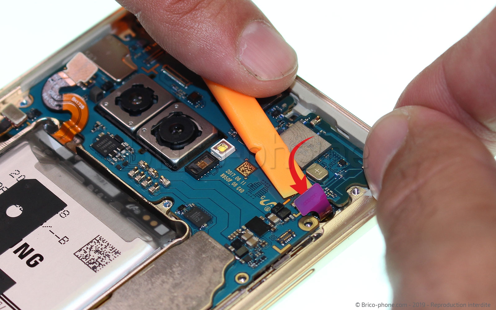 Changement de Bloc Ecran sur Galaxy Note 8 photo 2