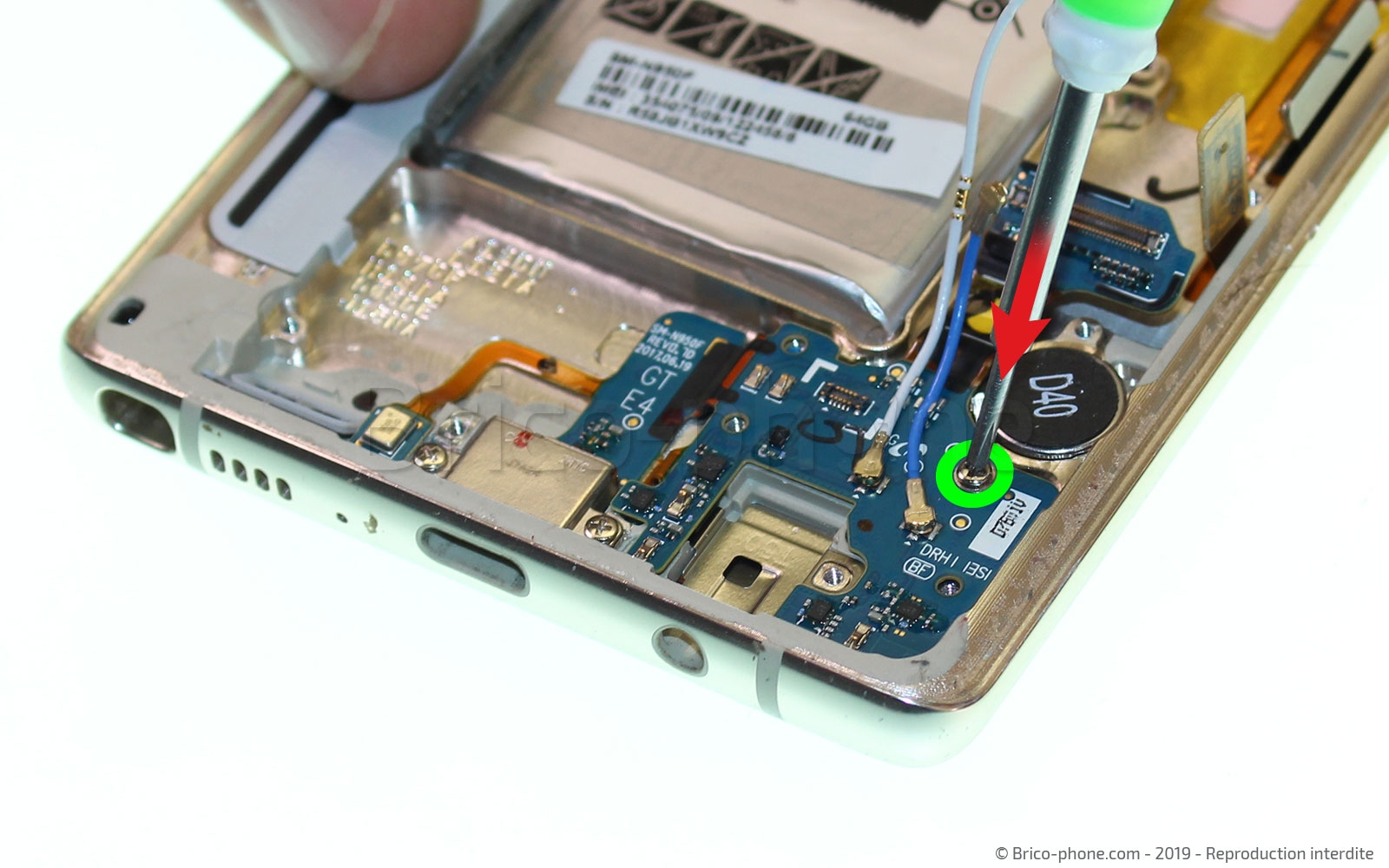 Changement du connecteur de charge sur Galaxy Note 8 photo 1