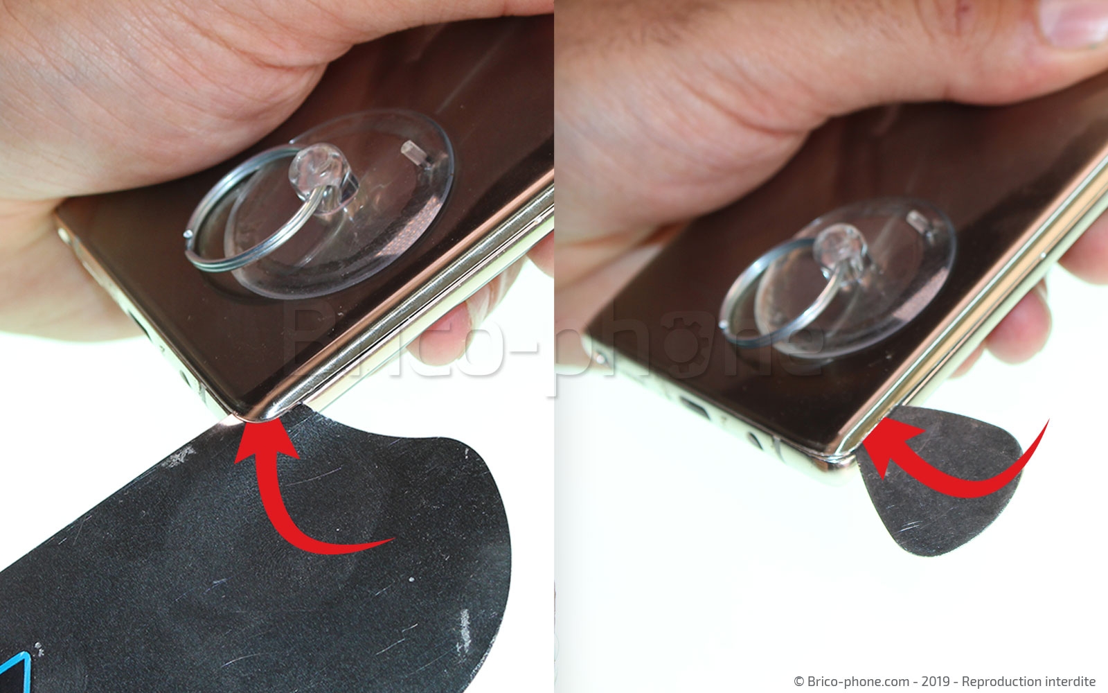 Changement de Vitre Arrière sur Galaxy Note 8 photo 2