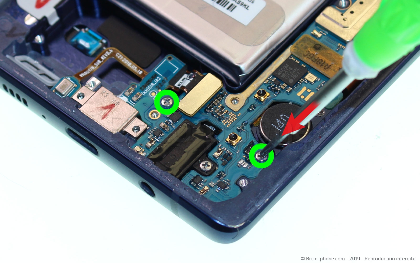 Changement de Bloc Ecran sur Galaxy Note 9 photo 2