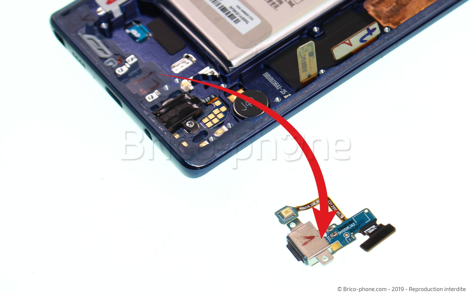 Changement du connecteur de charge sur Galaxy Note 9 photo 4