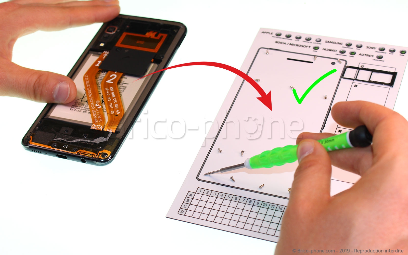 Démontage complet sur Galaxy A50 photo 3