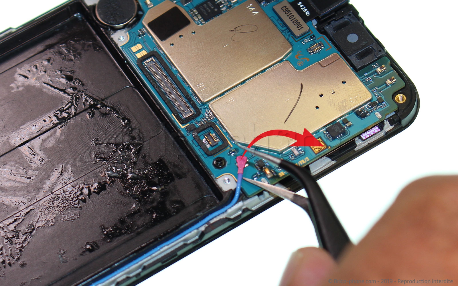 Démontage complet sur Galaxy A40 photo 2