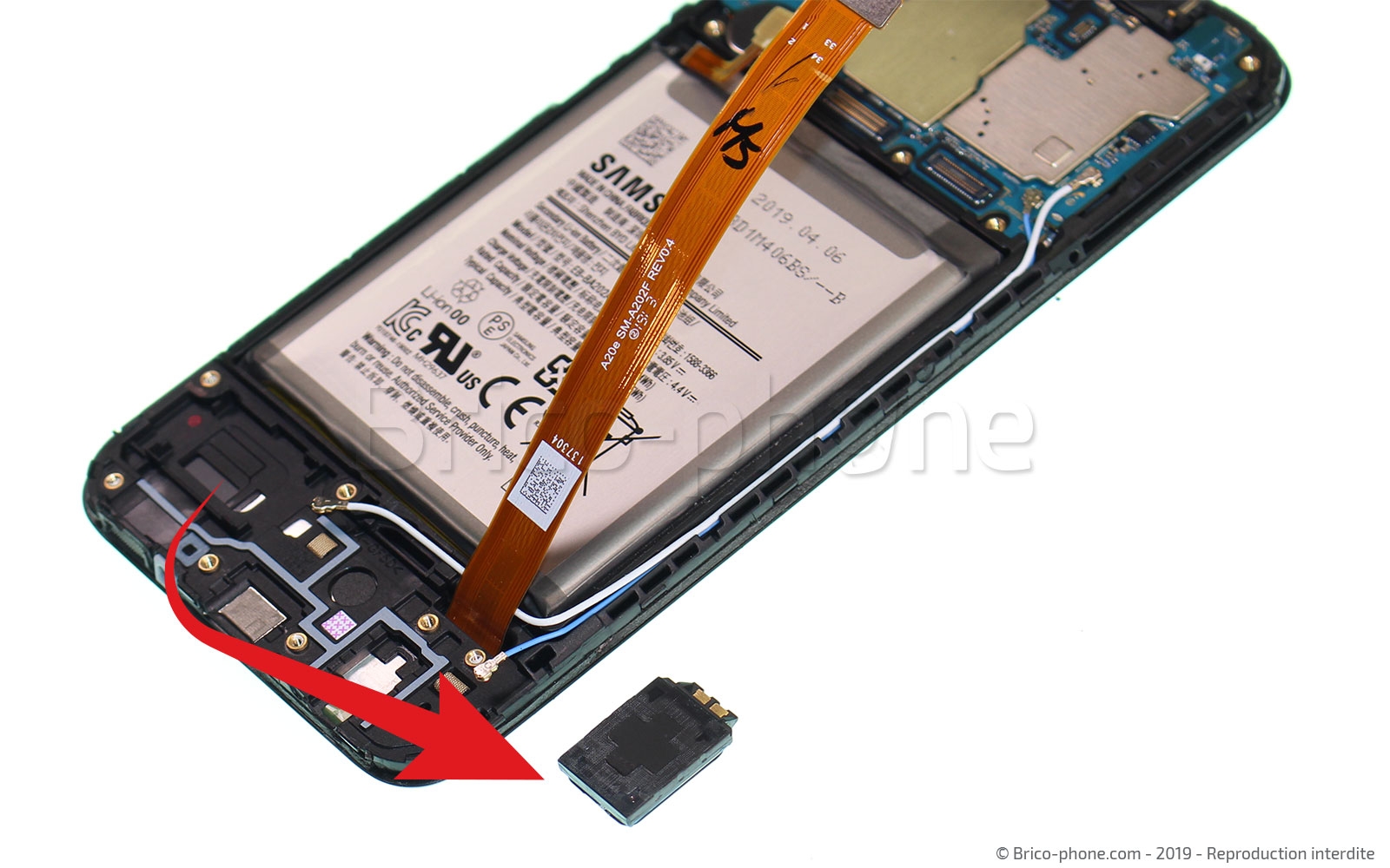 Changement de bloc écran sur Galaxy A20e photo 3