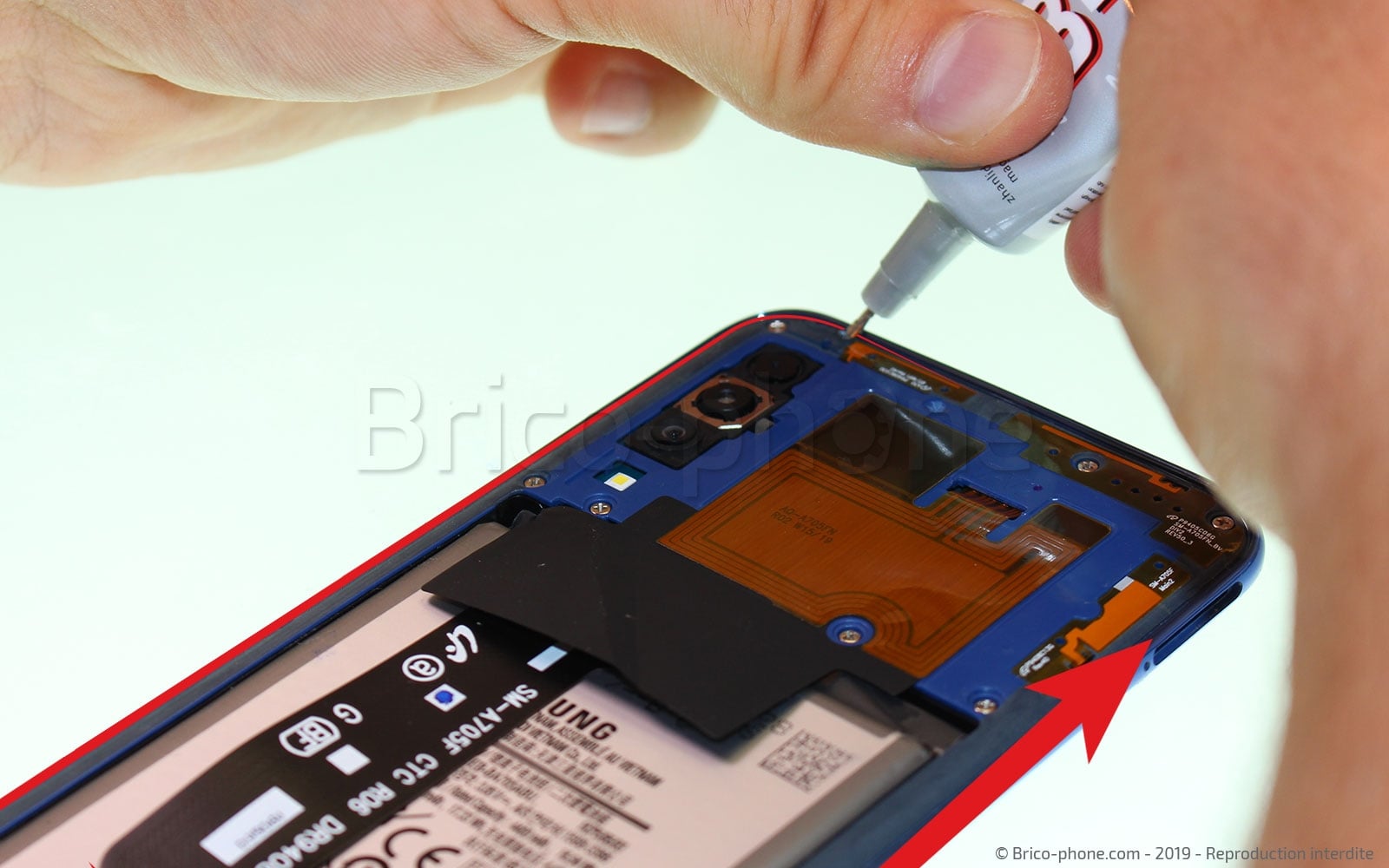 Démontage complet sur Galaxy A70 photo 2