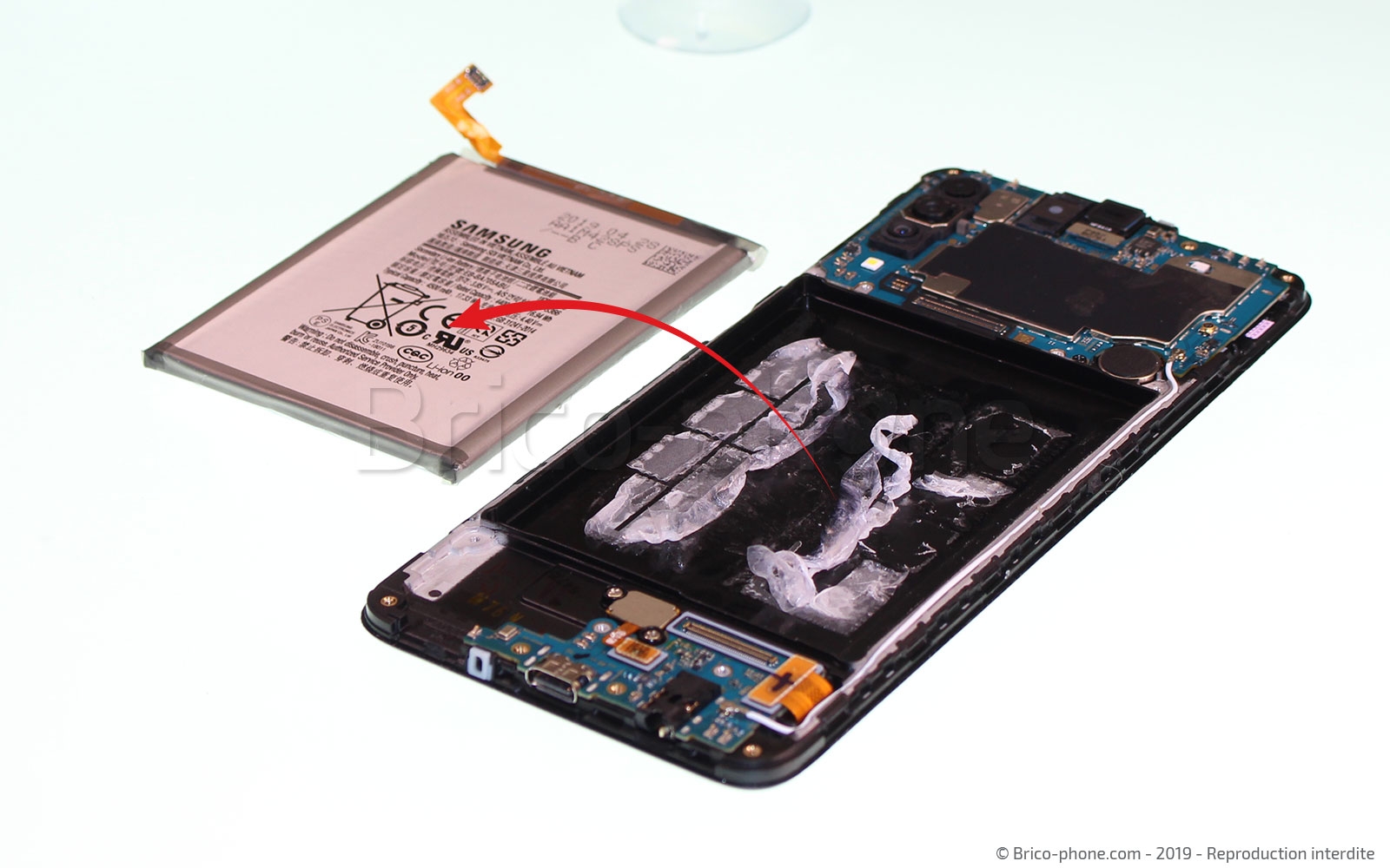 Démontage complet sur Galaxy A70 photo 4