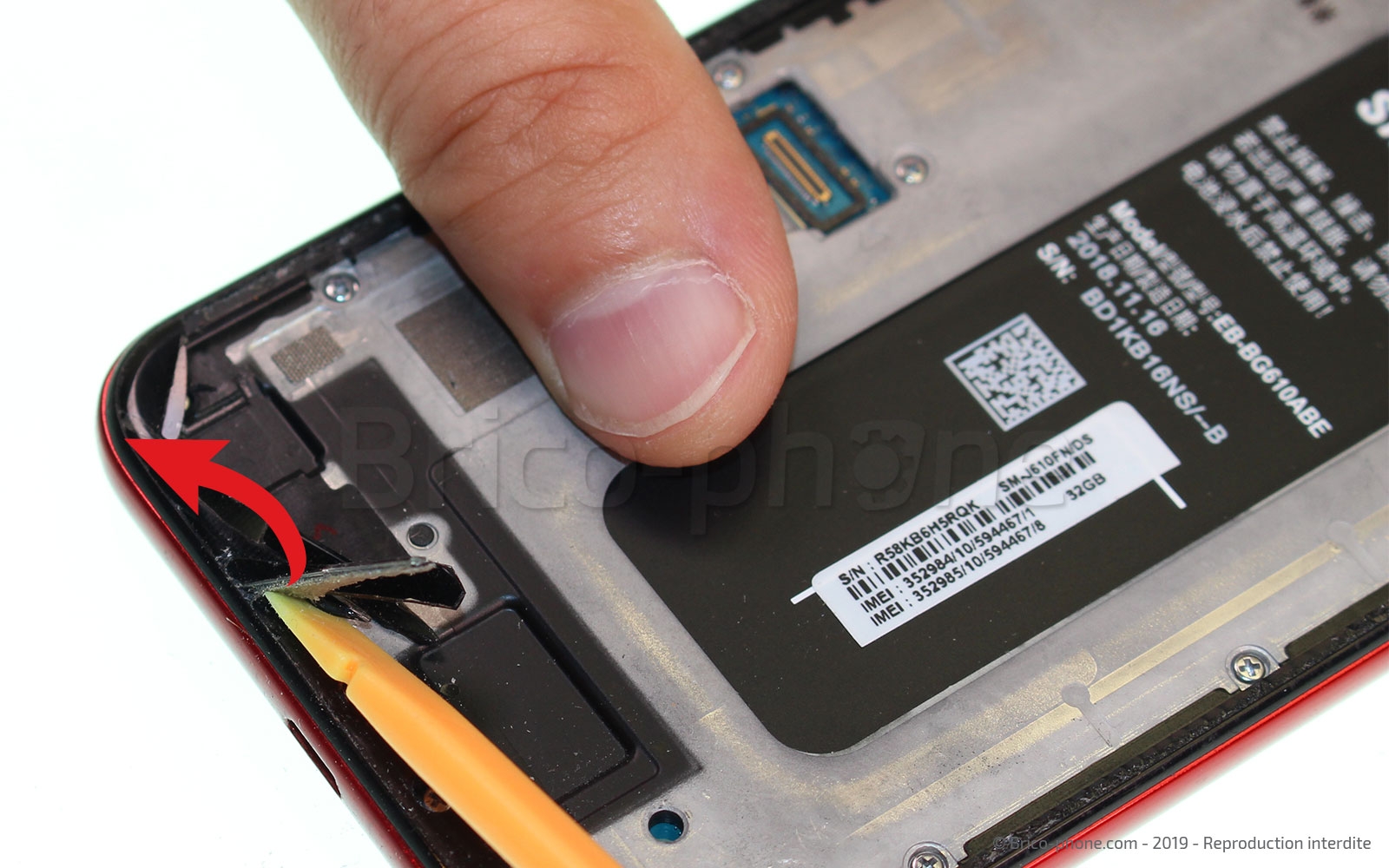 Changement de bloc écran sur Galaxy J6 Plus photo 1