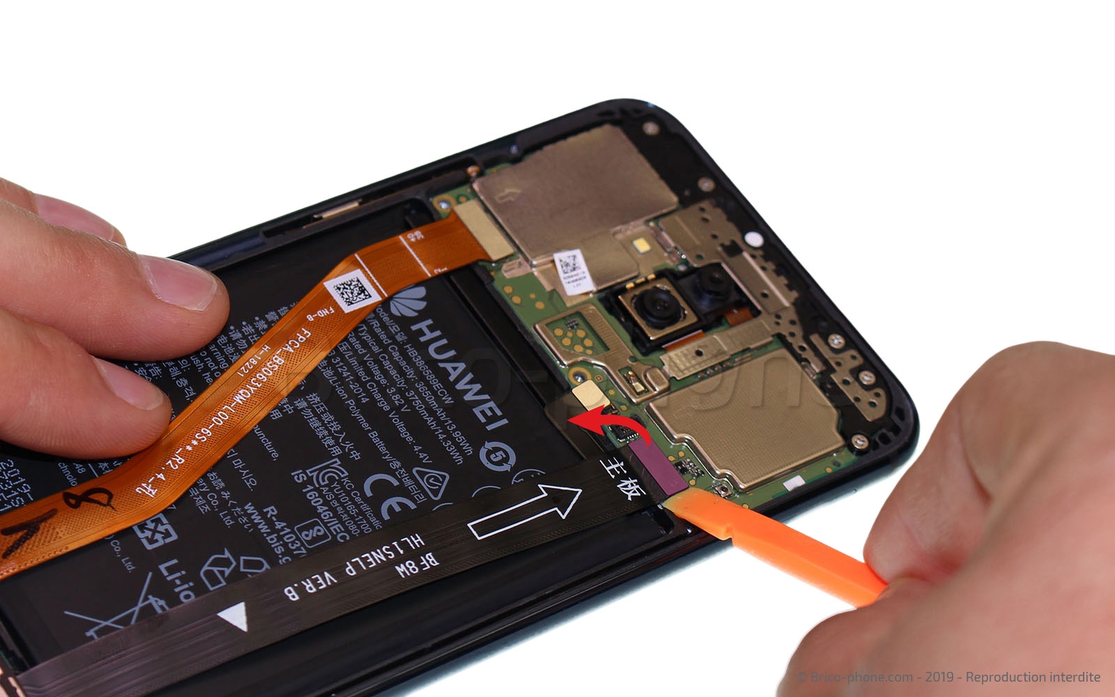 Changement de bloc écran (vitre + LCD) sur Mate 20 Lite photo 4