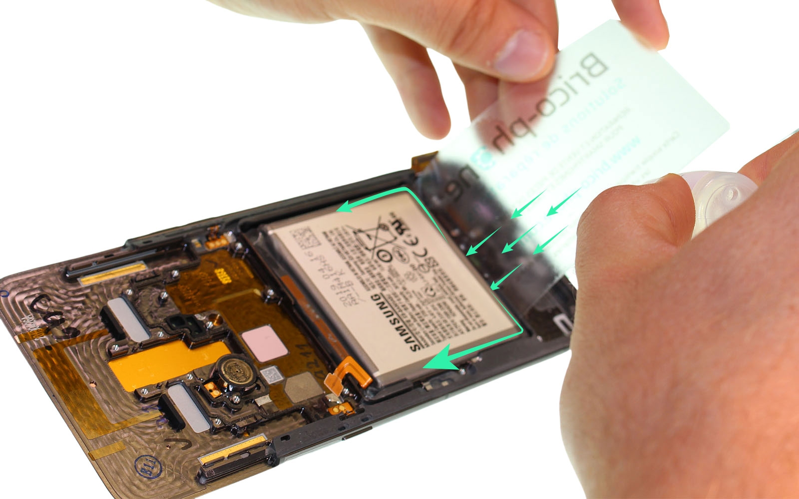 Changement de bloc écran avec châssis sur Galaxy A80 photo 2