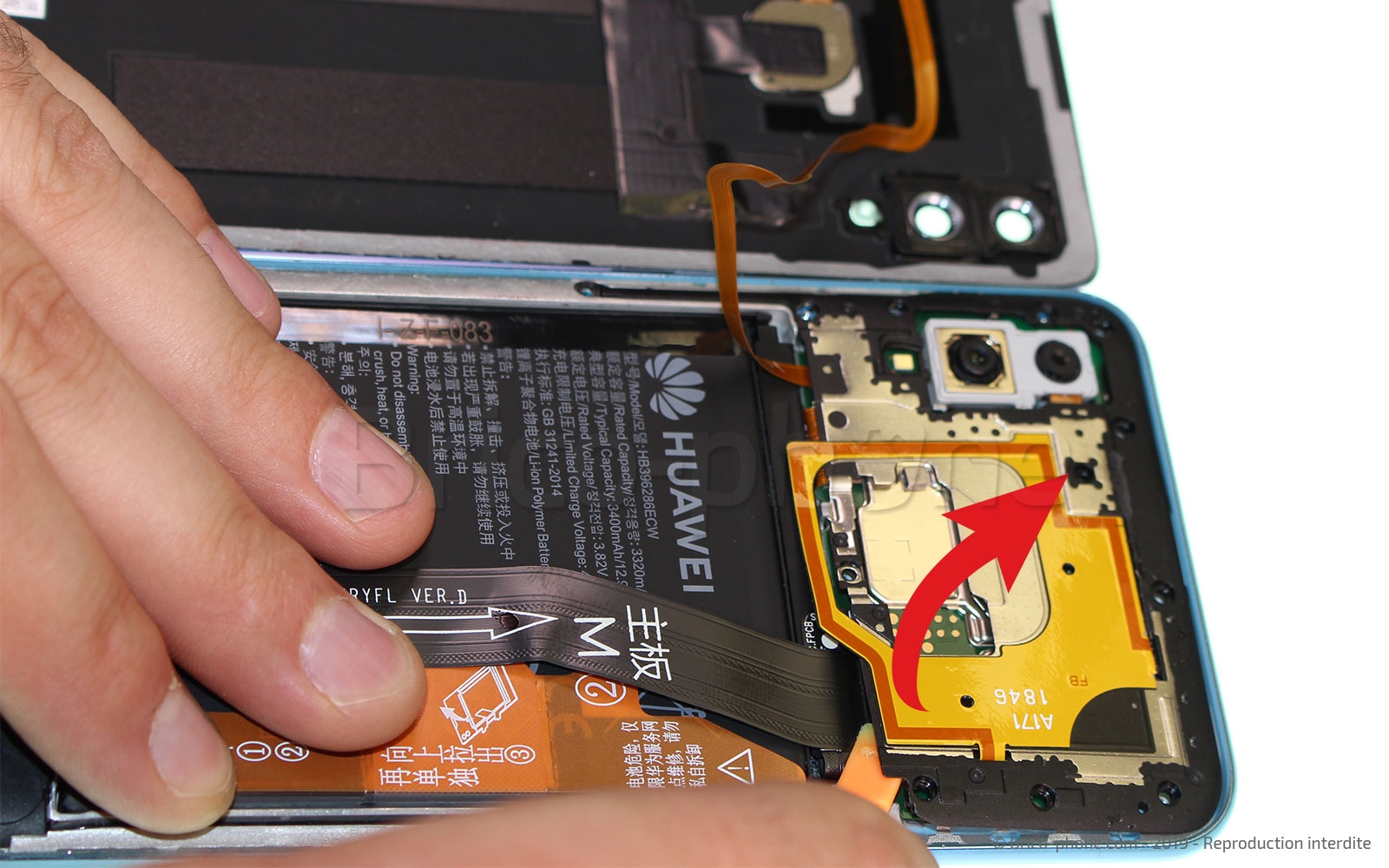 Changement de connecteur de charge sur Honor 10 Lite photo 2