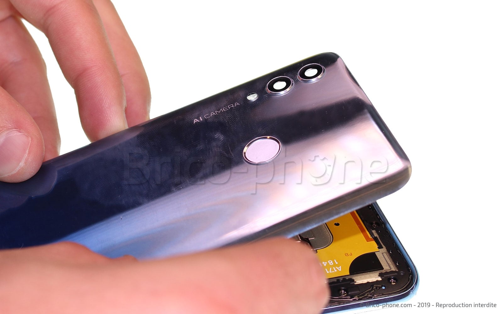 Changement de bloc écran avec batterie sur Honor 10 Lite photo 2