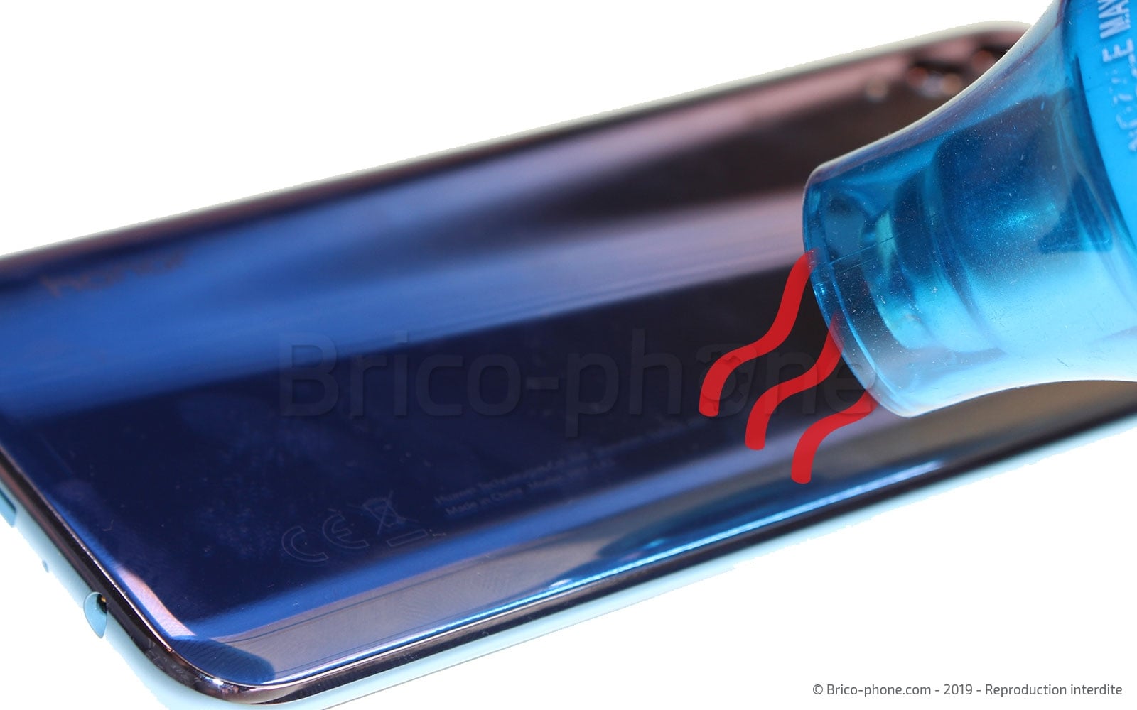 Changement de bloc écran avec batterie sur Honor 10 Lite photo 2