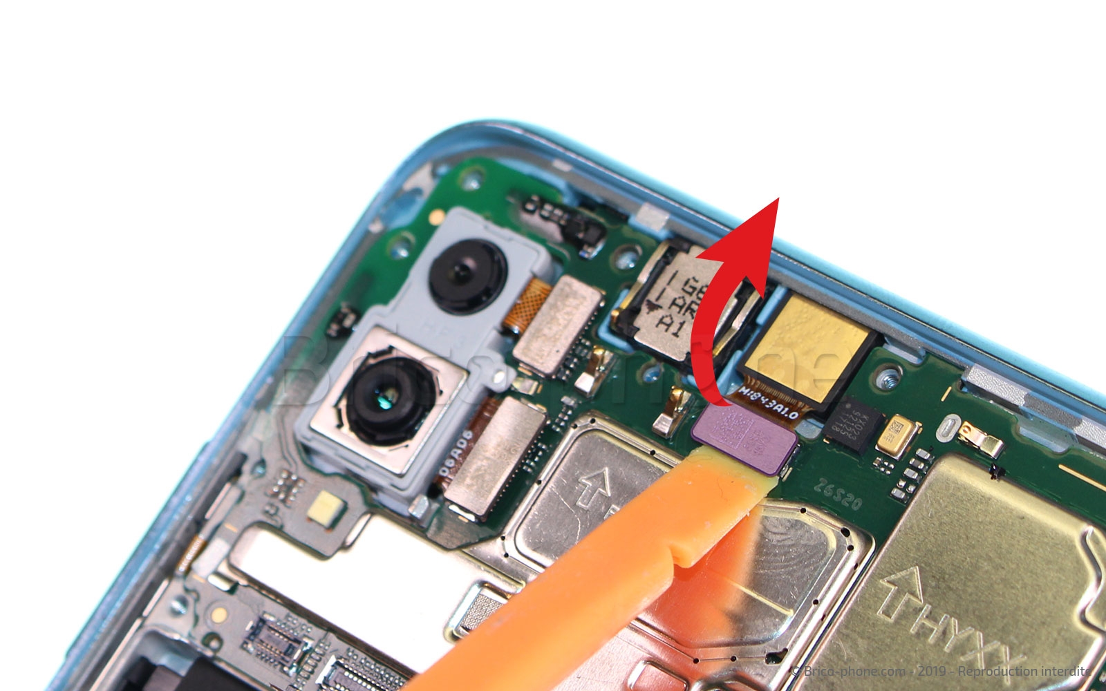 Changement de bloc écran avec batterie sur Honor 10 Lite photo 2