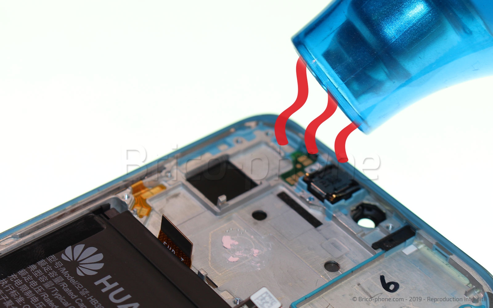 Changement de bloc écran avec batterie sur Honor 10 Lite photo 1