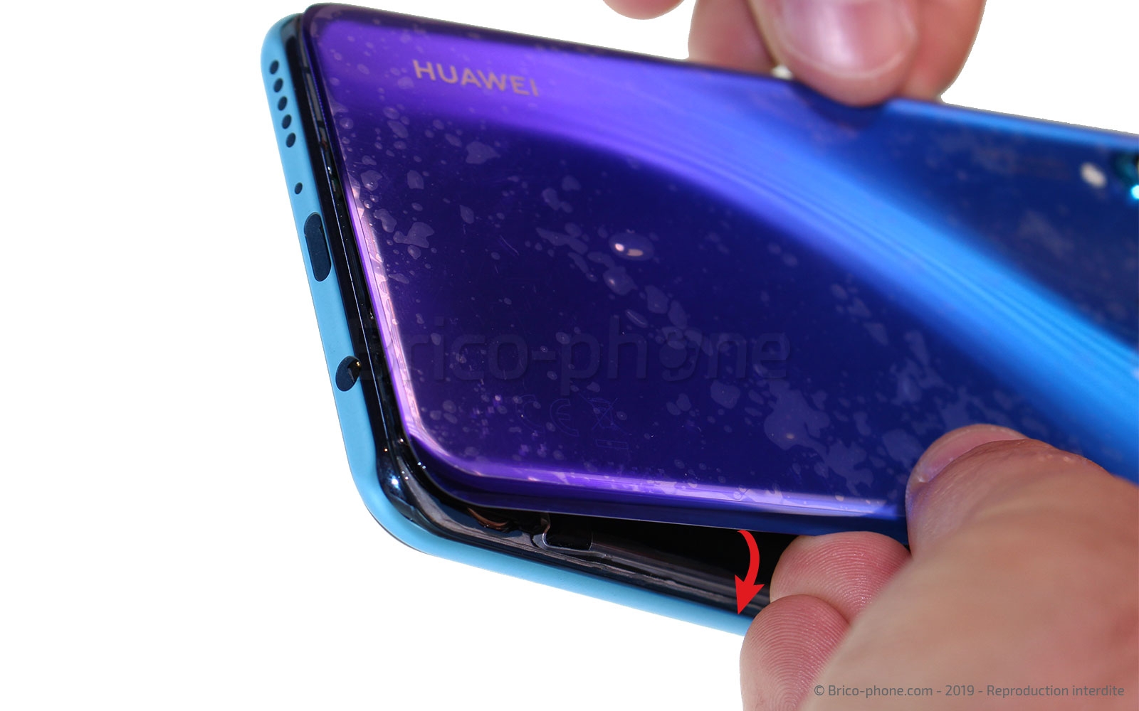 Changement de bloc écran avec batterie sur P30 Lite photo 2