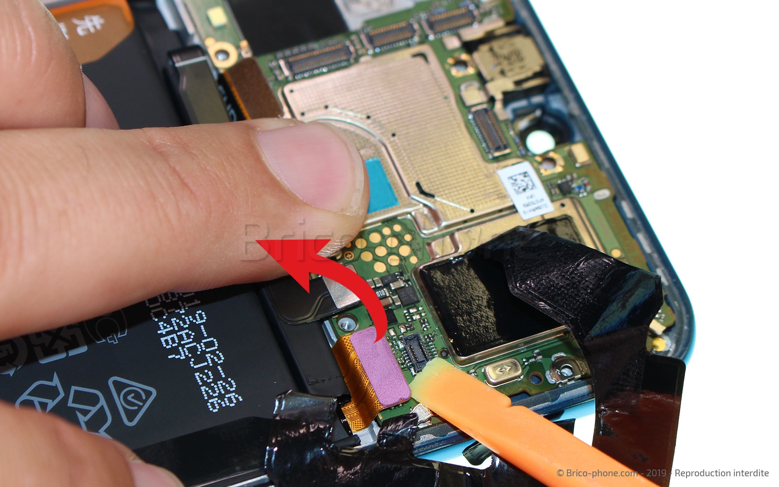 Changement de bloc écran avec batterie sur P30 Lite photo 2