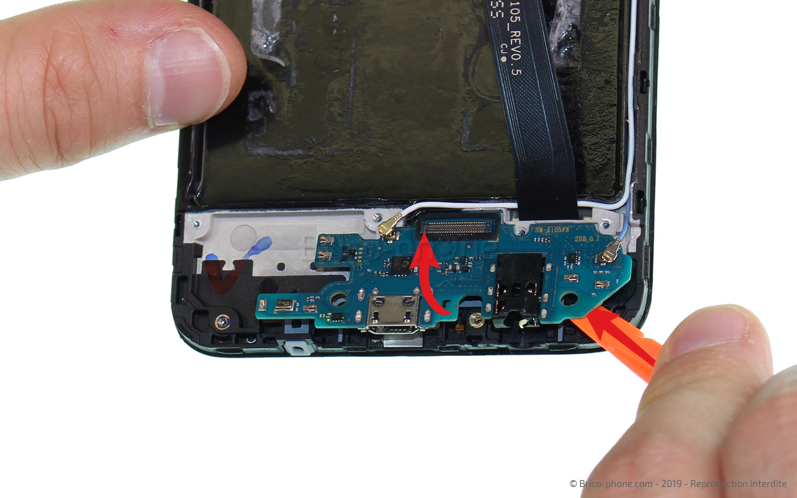 Démontage complet sur Galaxy A10 photo 3