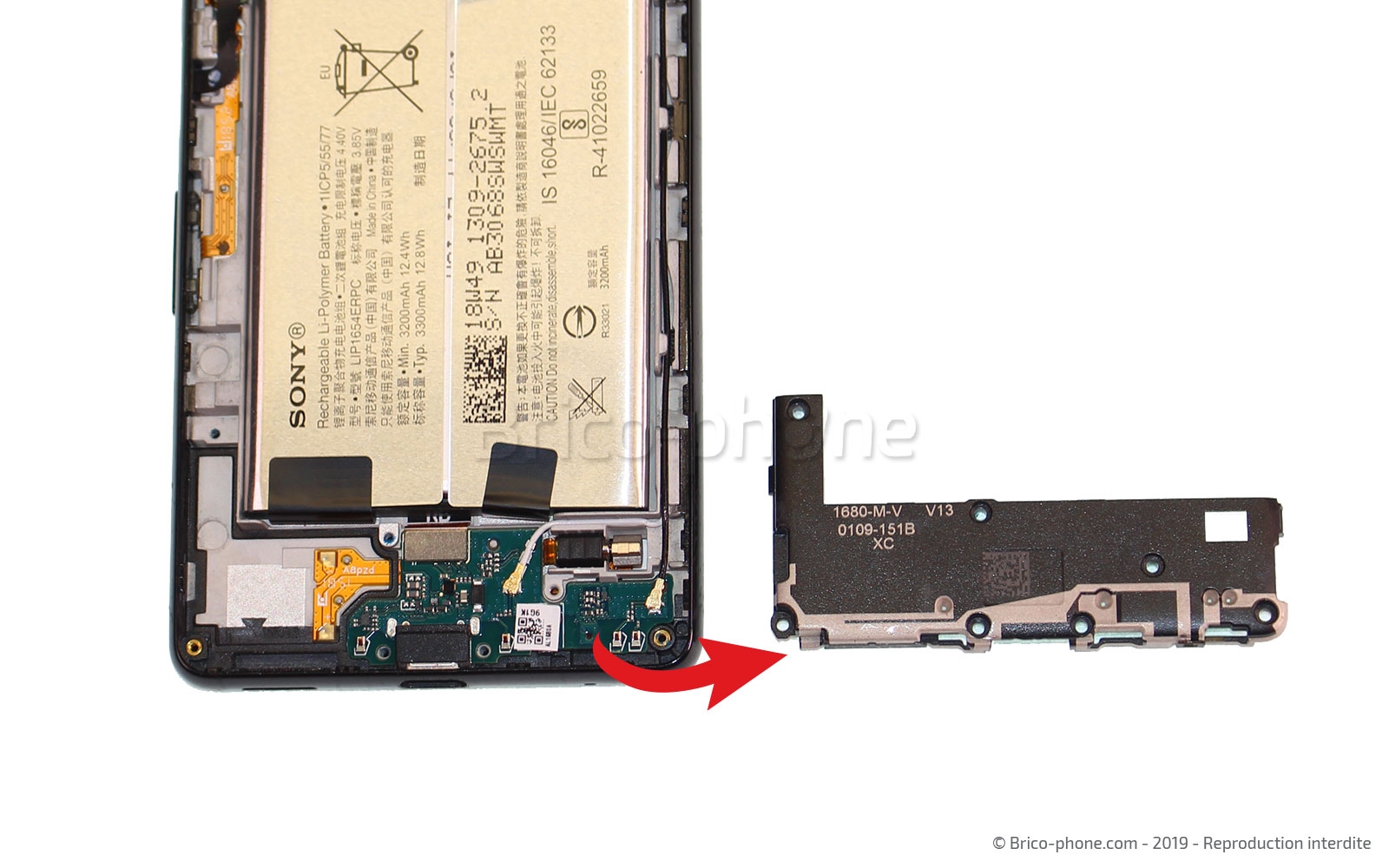 Changement de batterie sur Xperia L3 - L3 Dual photo 3
