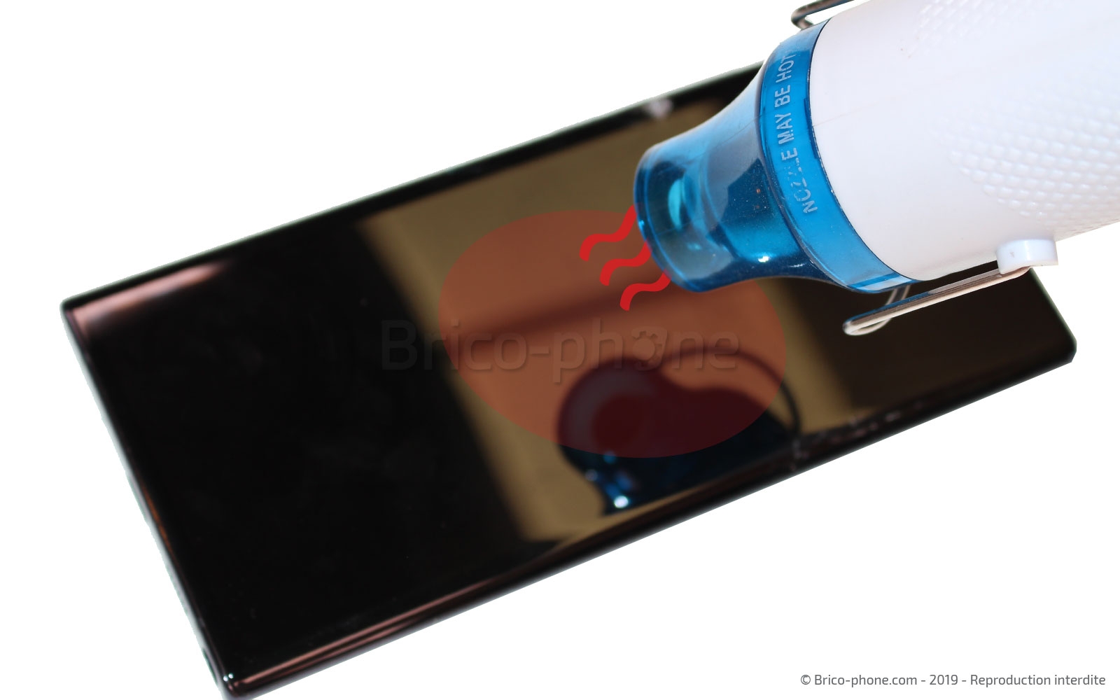 Changement du bloc écran pré-monté avec châssis sur Galaxy Note 10 Plus photo 2