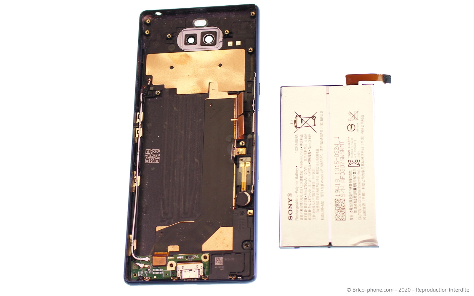Changement de batterie sur Xperia 10 photo 3