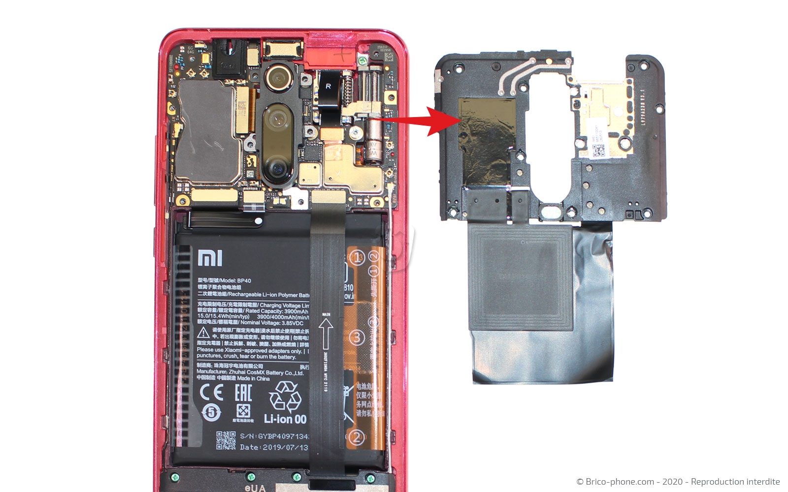 Changement du connecteur de charge sur Mi 9T - Mi 9T Pro photo 3
