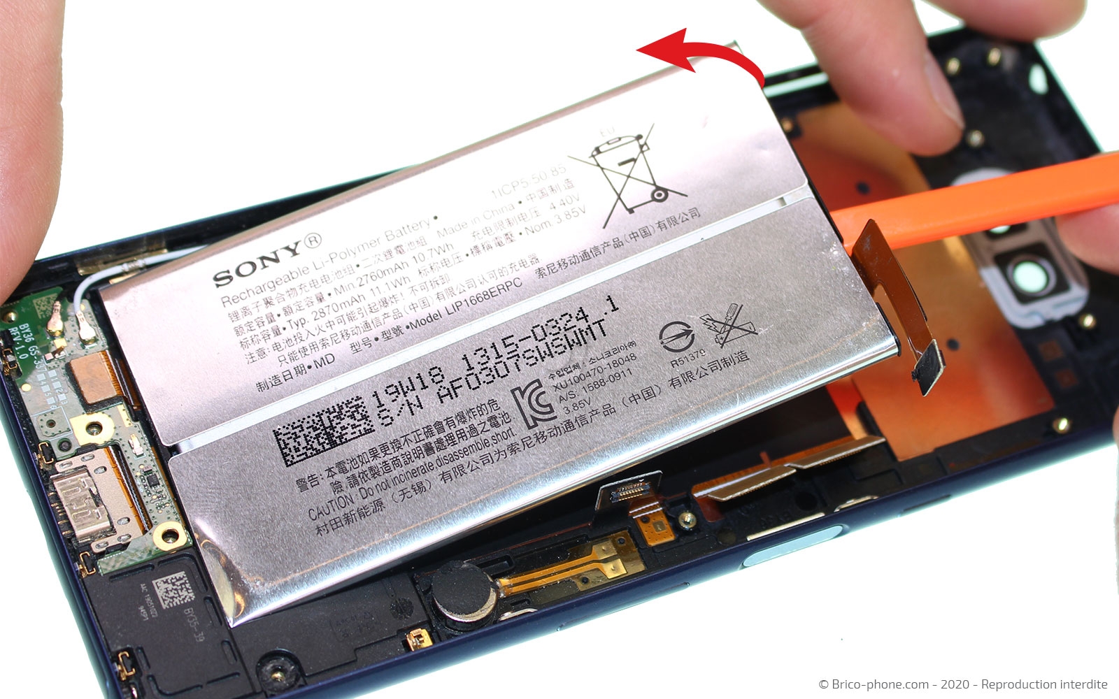 Changement de connecteur de charge sur Xperia 10 photo 2