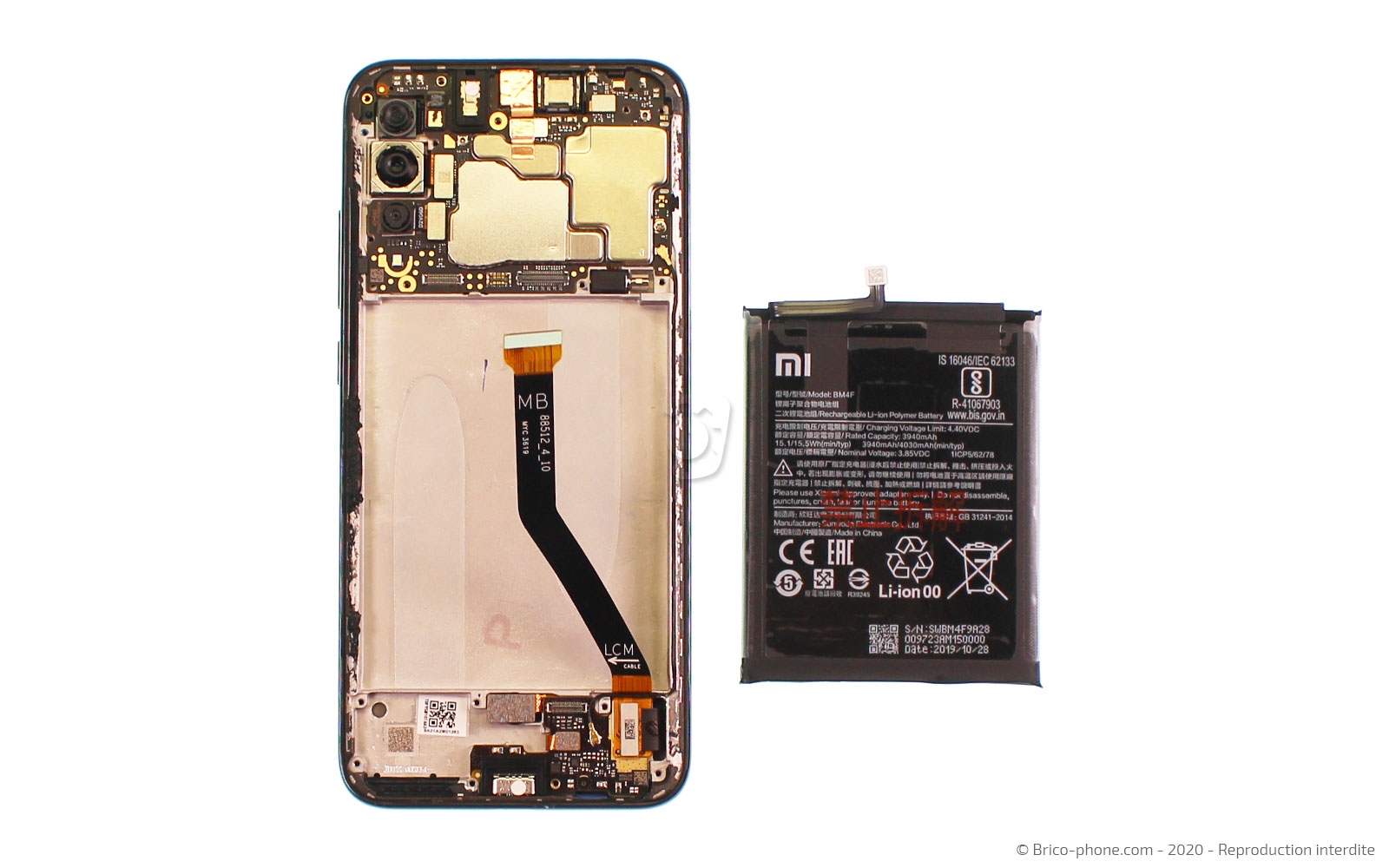 Démontage complet sur Mi A3 photo 3