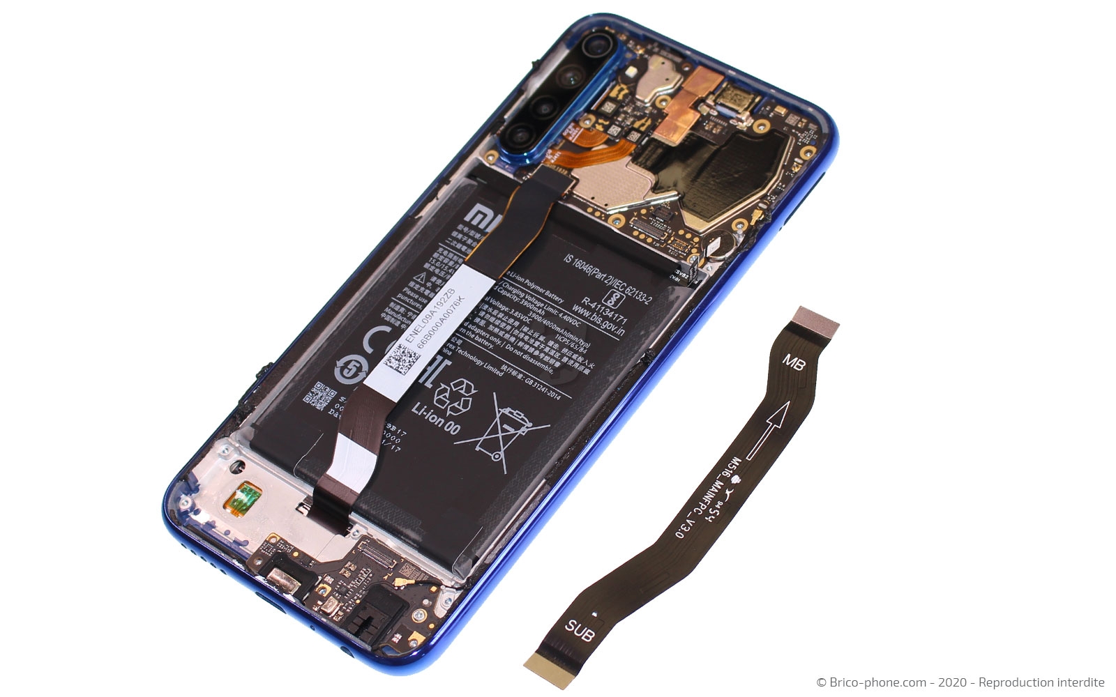Démontage complet sur Redmi Note 8T photo 4