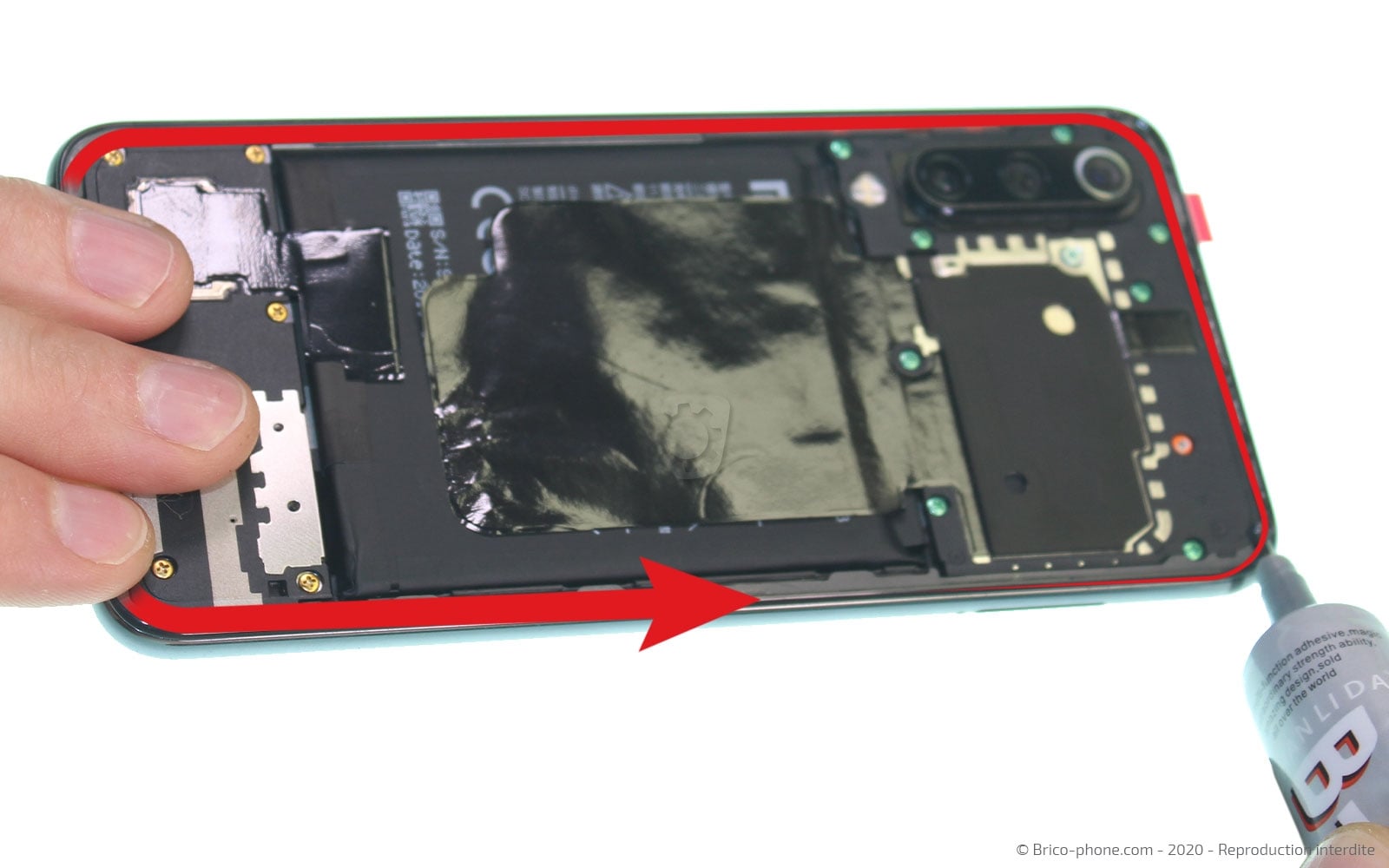 Changement du connecteur de charge  sur Mi 9 SE photo 2