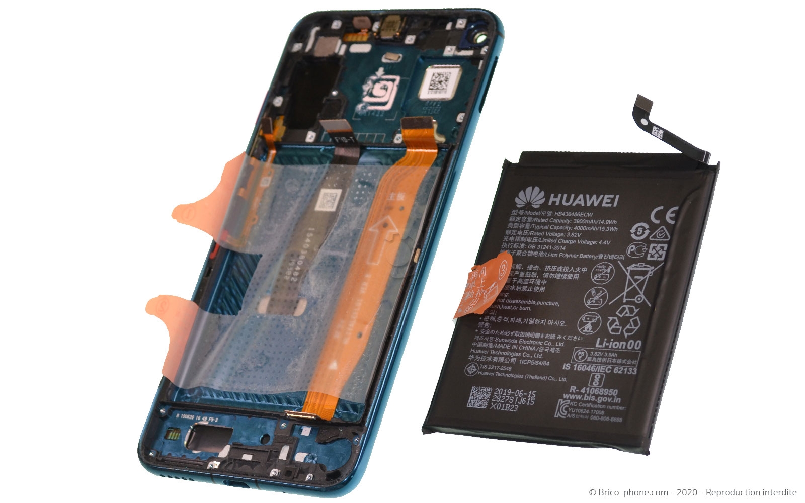 Démontage complet sur Honor 20 Pro photo 1