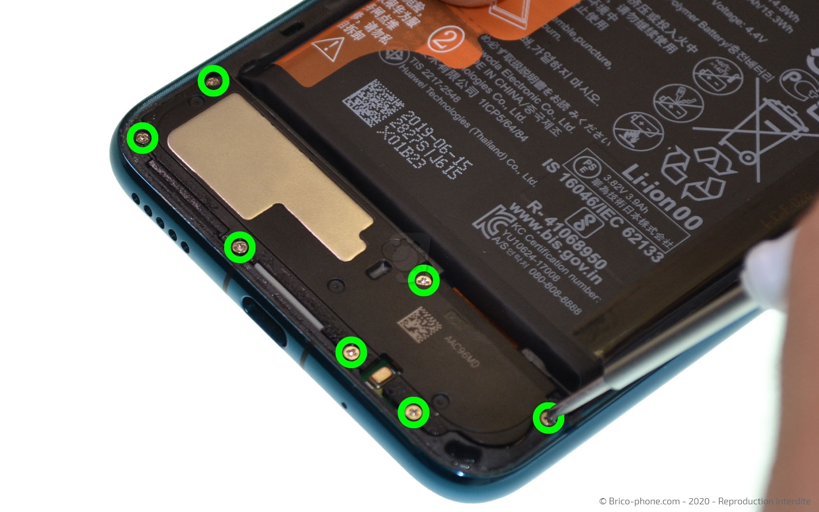 Démontage complet sur Honor 20 Pro photo 1