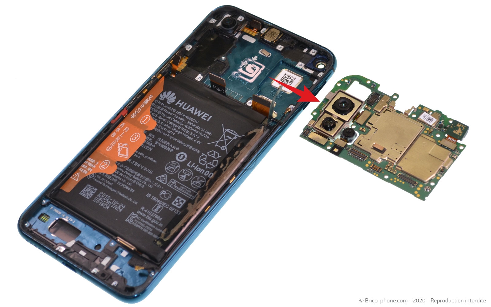 Démontage complet sur Honor 20 Pro photo 2