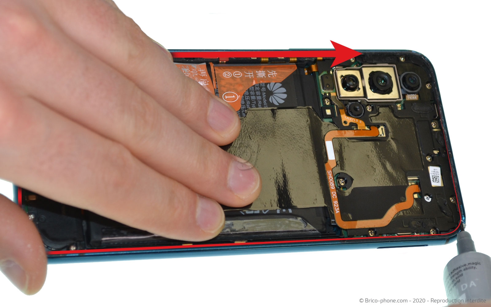 Changement de batterie sur Honor 20 Pro photo 1