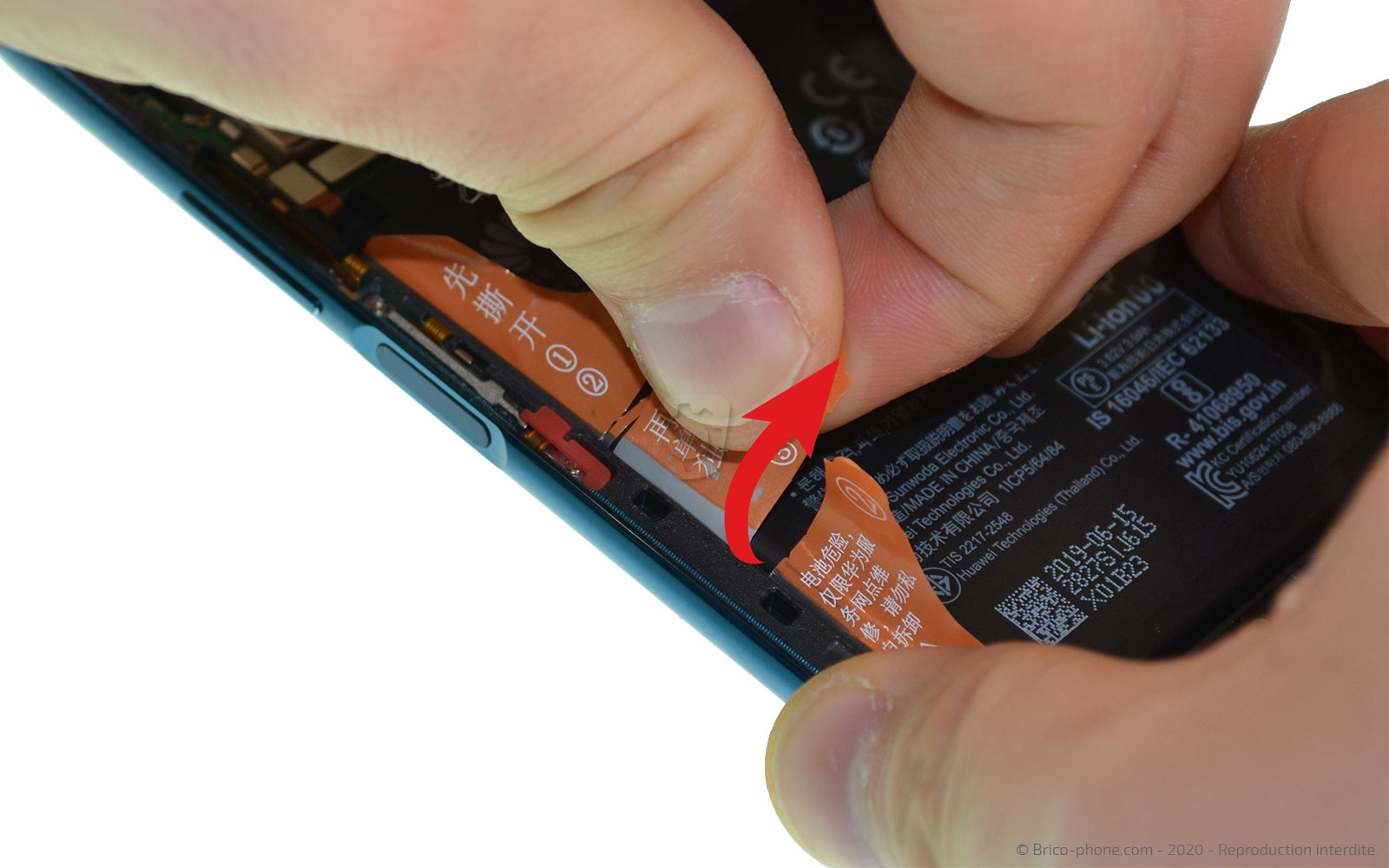 Changement de batterie sur Honor 20 Pro photo 3