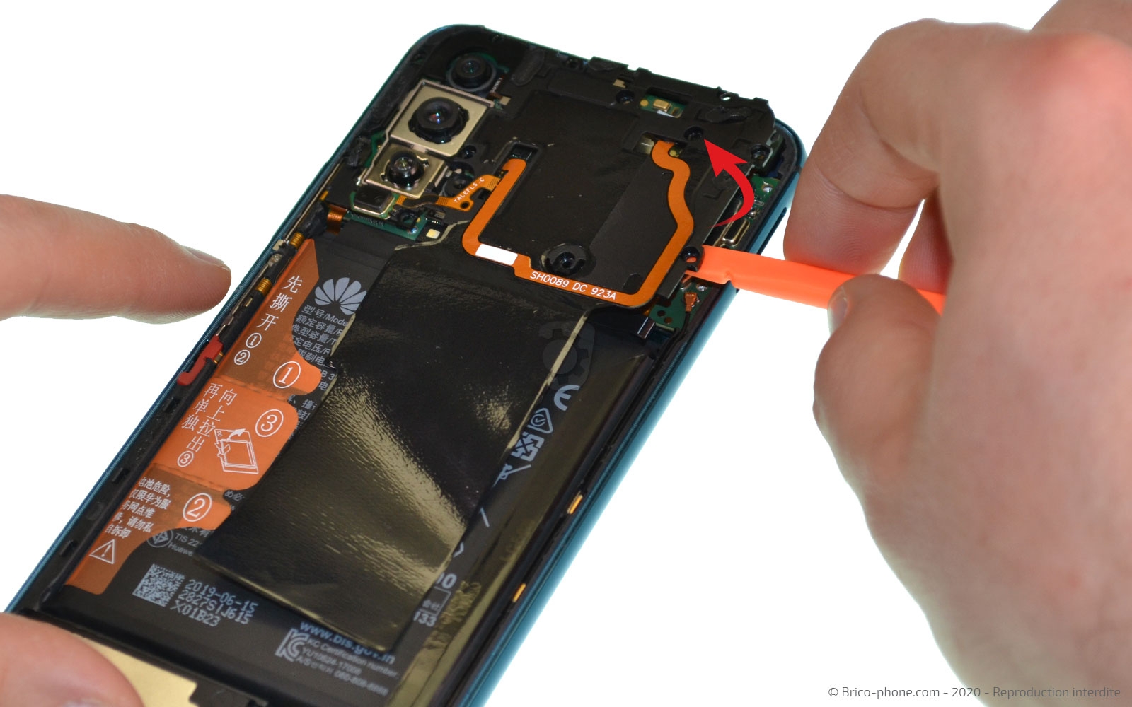 Changement d'écran (vitre + LCD) sur Honor 20 Pro photo 3