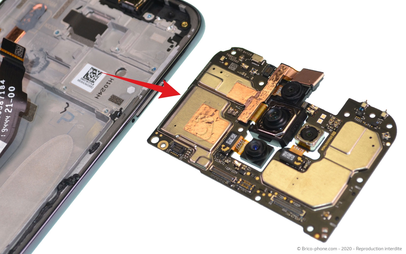 Changement du bloc écran  sur Redmi Note 8 Pro photo 2