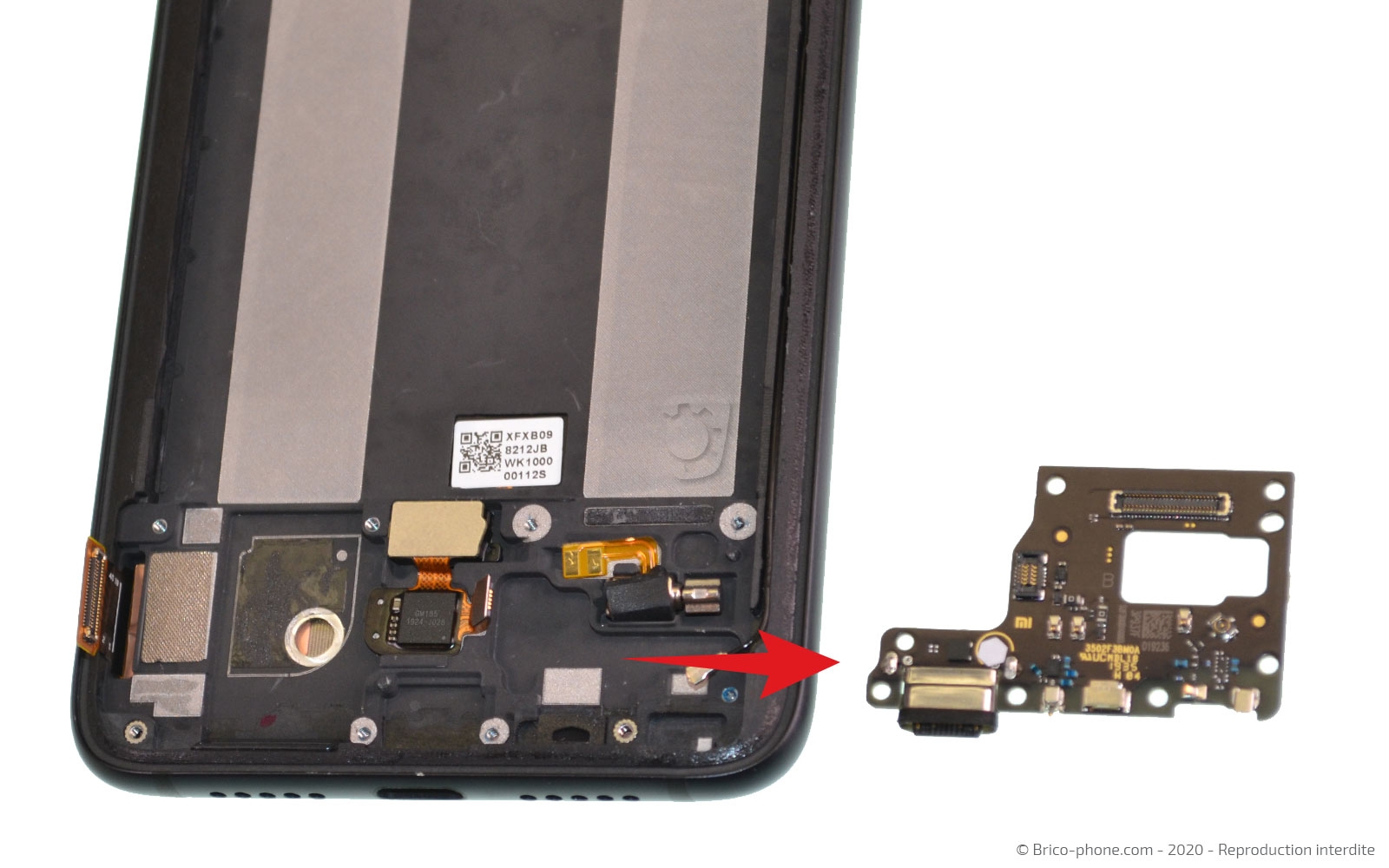 Changement du connecteur de charge  sur Mi 9 Lite photo 3