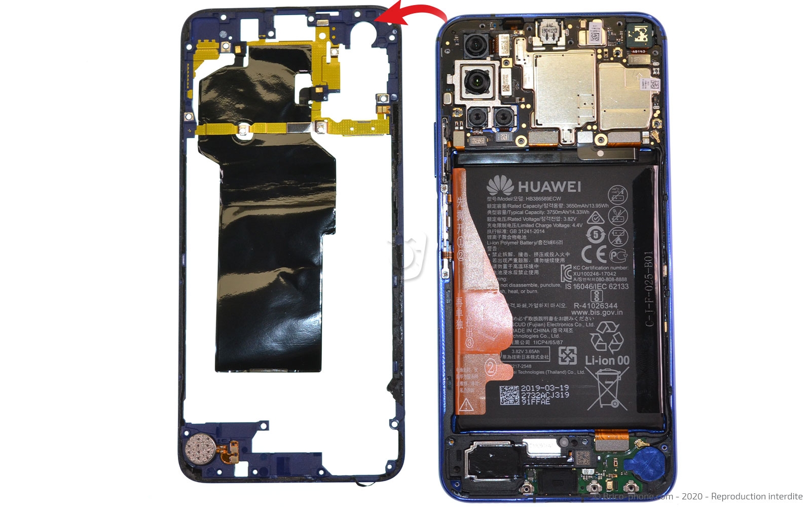 Démontage complet sur Honor 20 photo 4