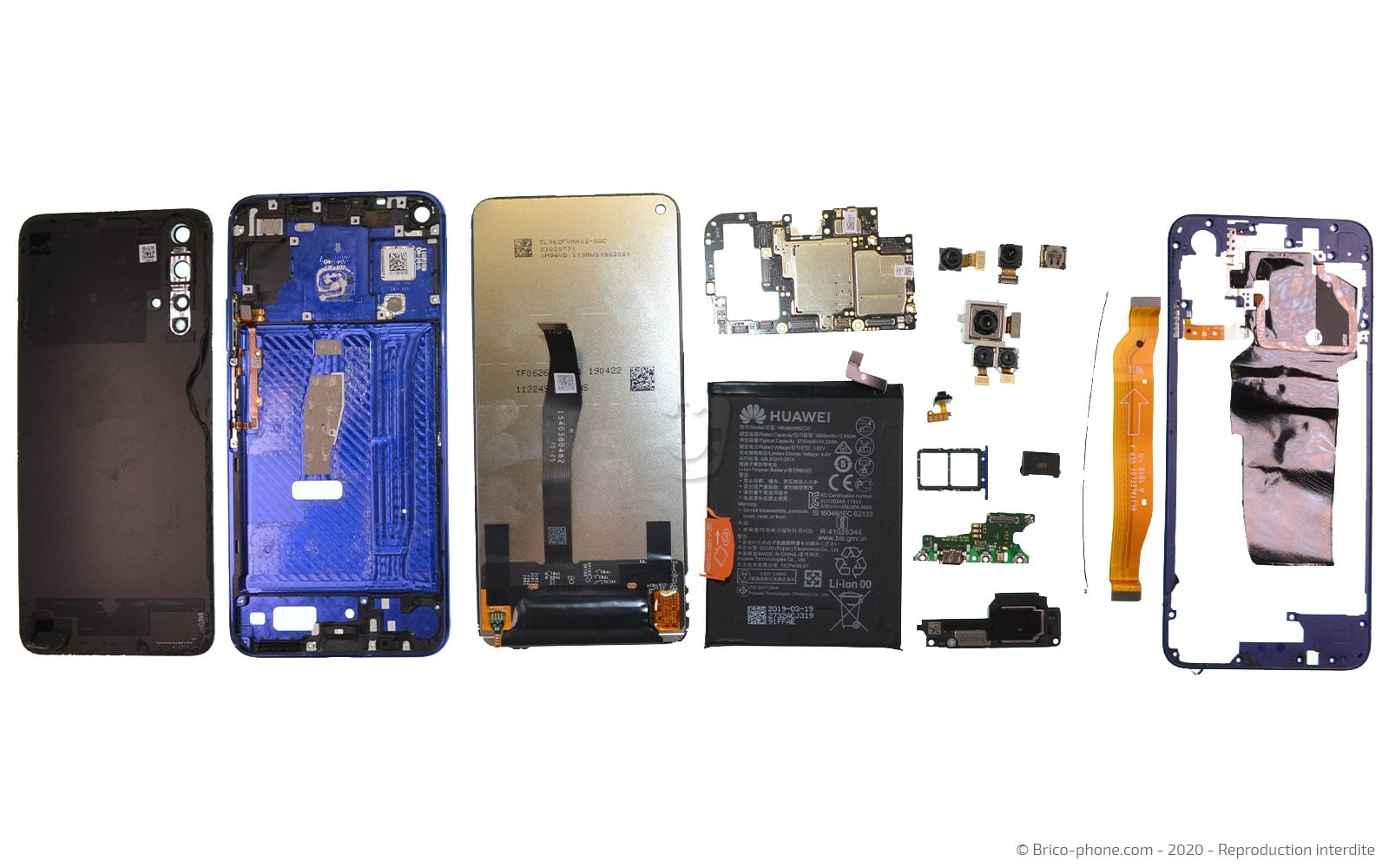 Démontage complet sur Honor 20 photo 1
