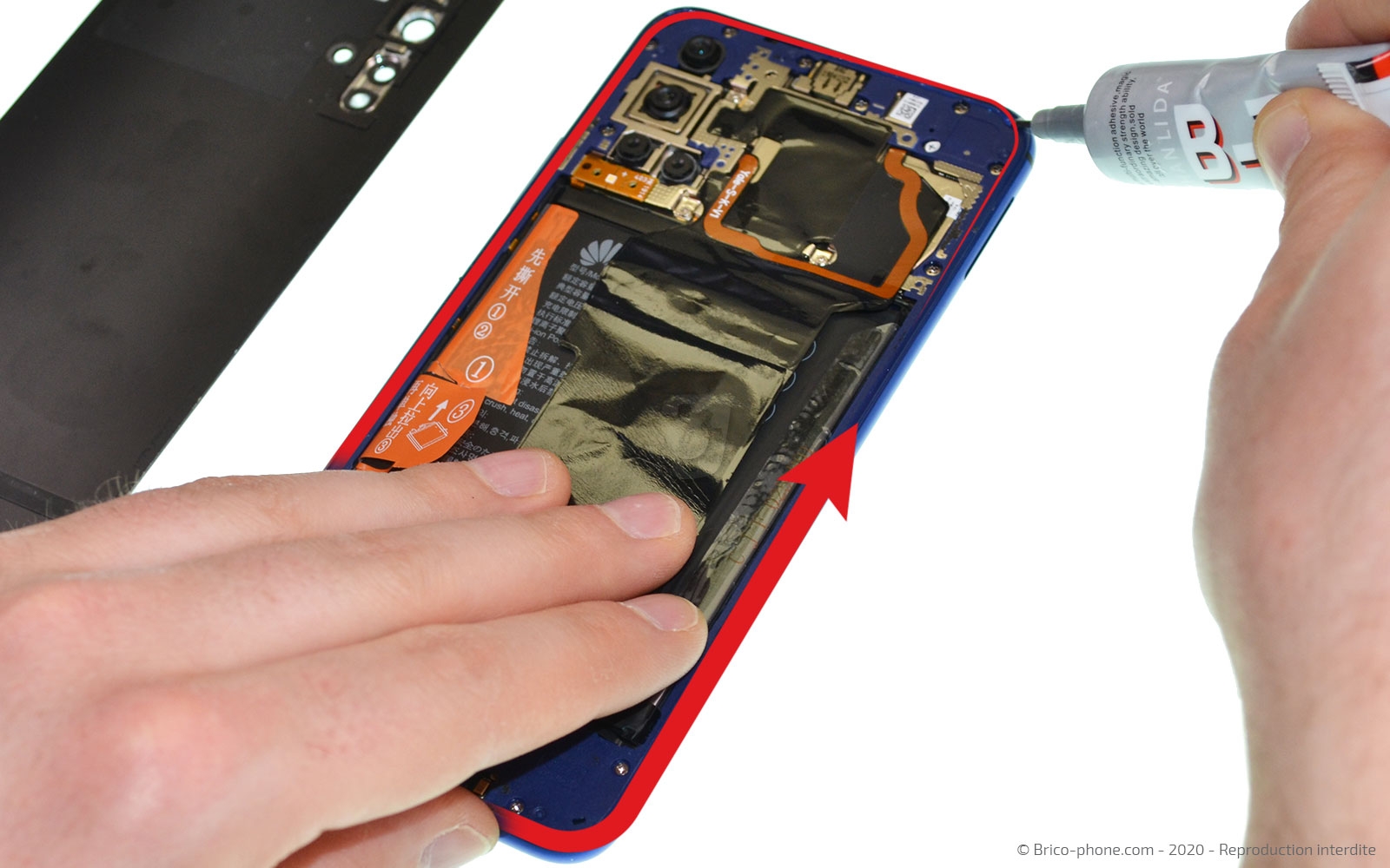 Changement de la vitre arrière sur Honor 20 photo 2