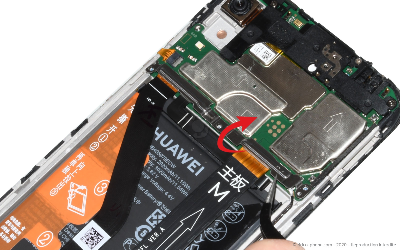 Changement du connecteur de charge sur Y6 2019 photo 3