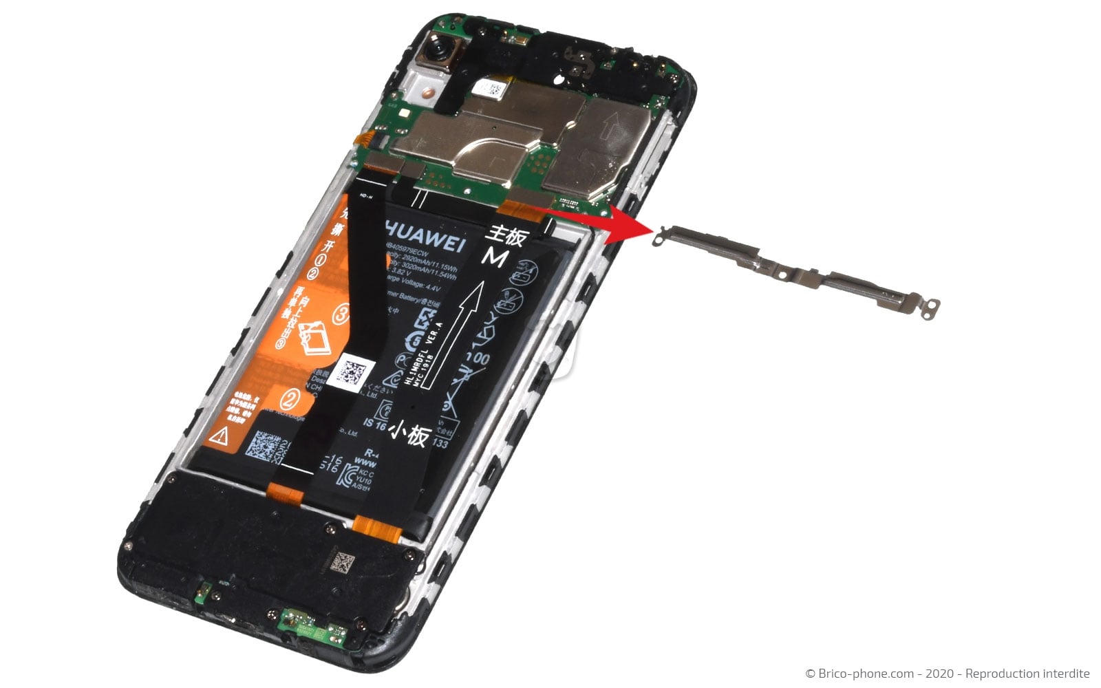 Changement du connecteur de charge sur Y6 2019 photo 4