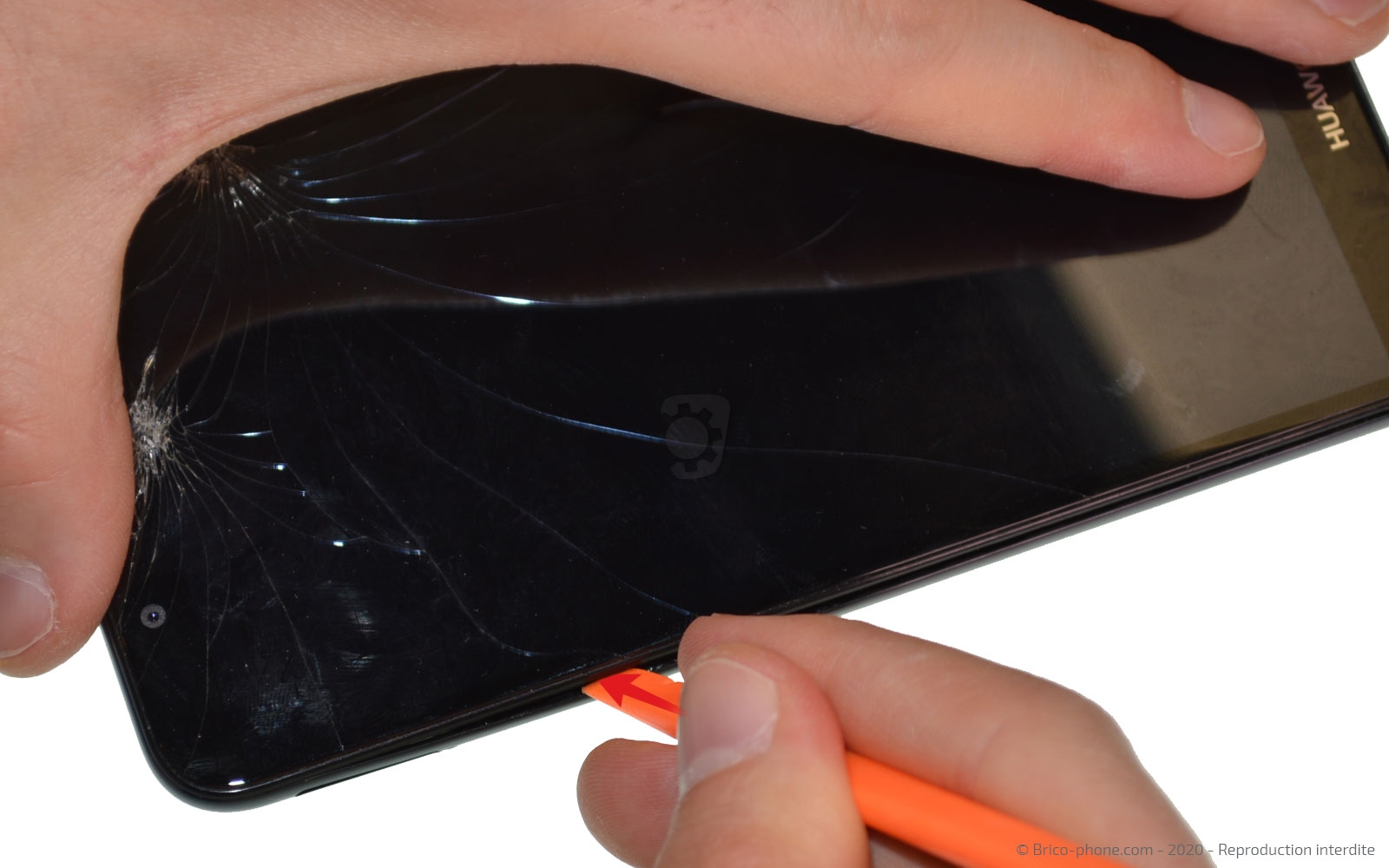 Changement de bloc écran avec batterie sur Y7 2018 photo 2