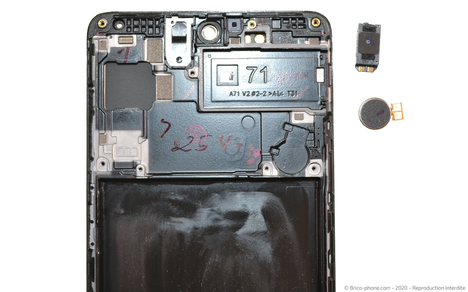 Changement du bloc écran sur Galaxy A71 photo 3