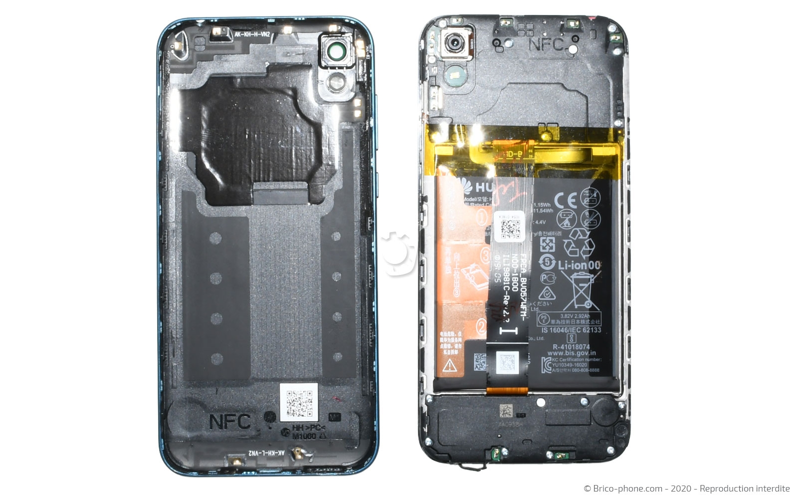 Changement de batterie sur Y5 2019 photo 4