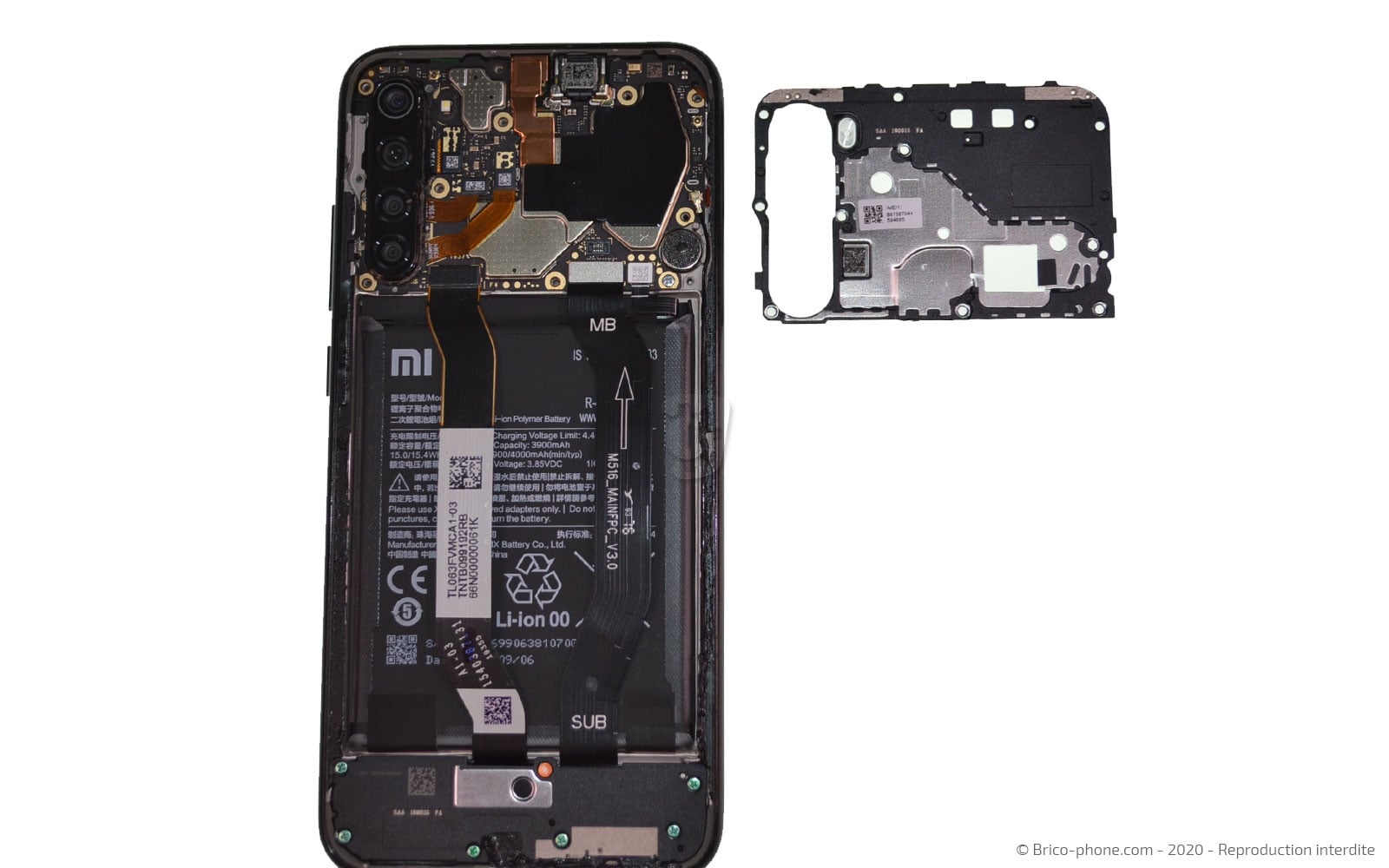 Changement de la batterie sur Redmi Note 8 photo 3