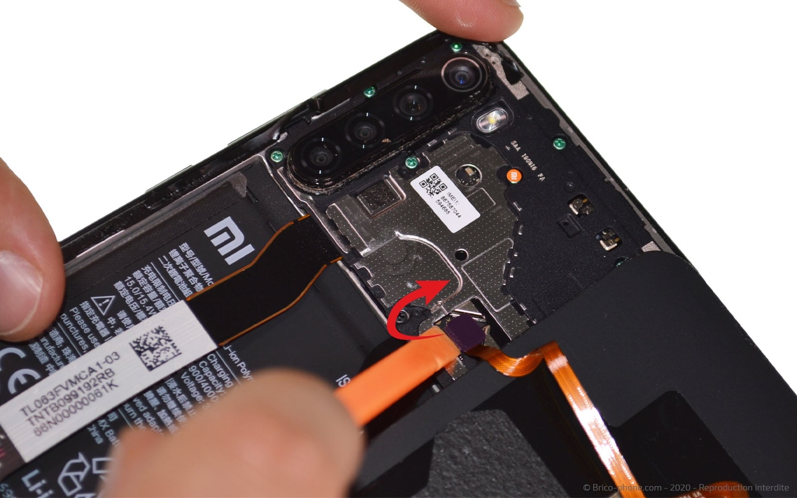 Changement de la batterie sur Redmi Note 8 photo 4