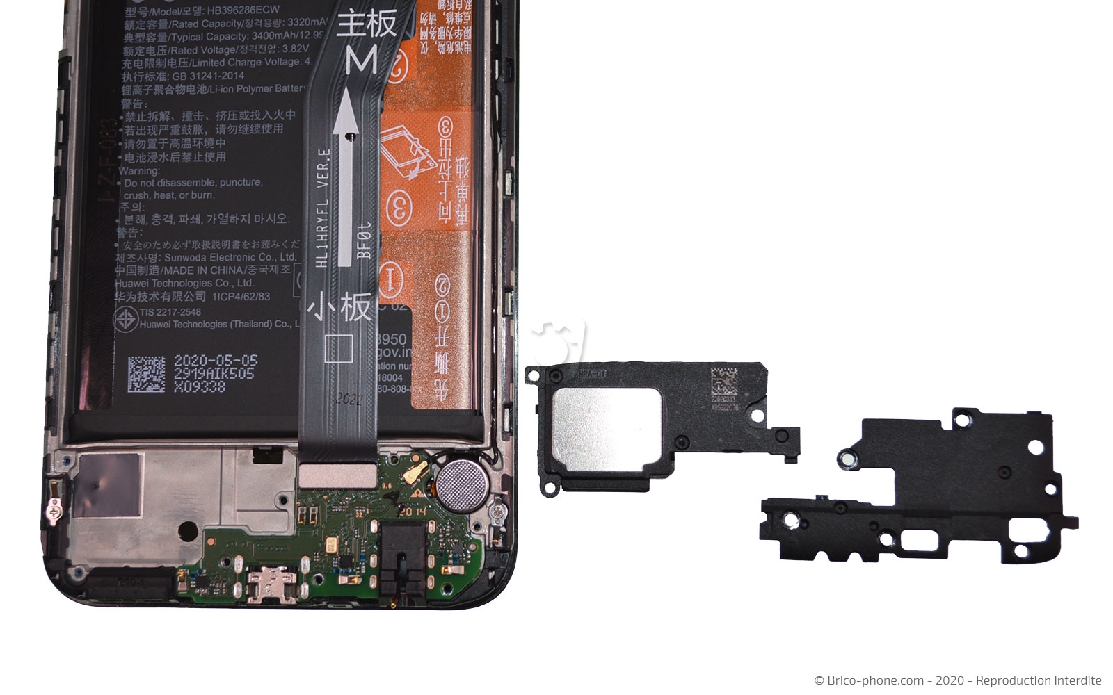 Changement du connecteur de charge sur P Smart 2020 photo 4