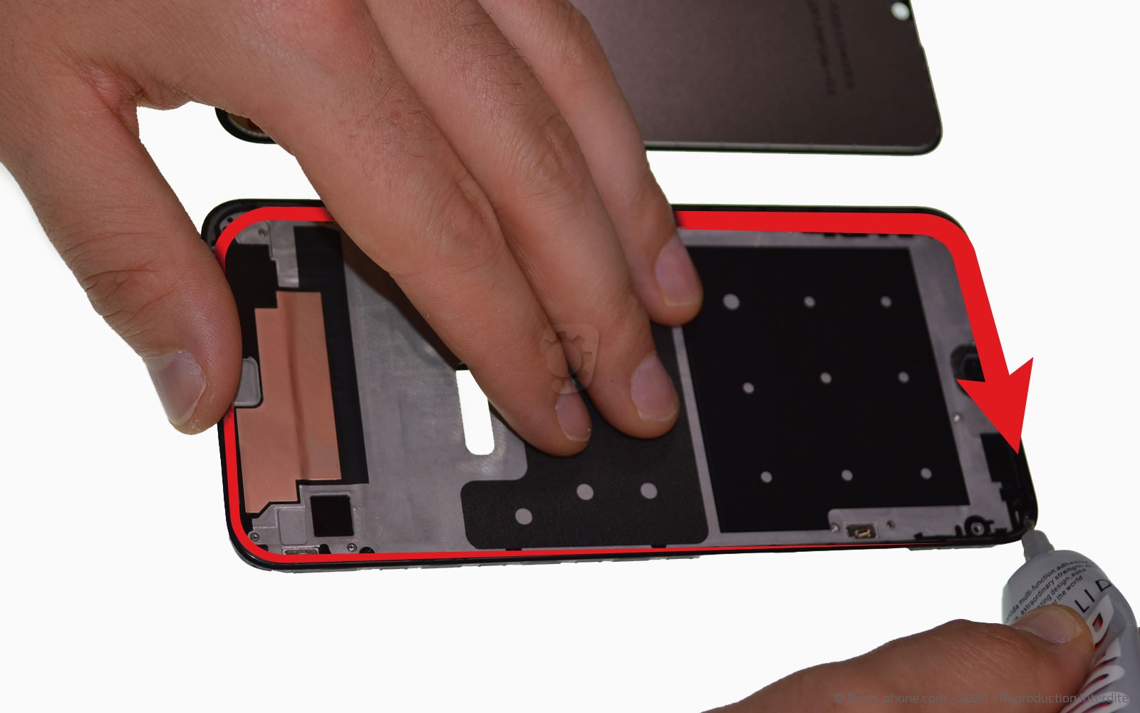 Changement d'écran  ( vitre + LCD ) sur P Smart 2020 photo 3